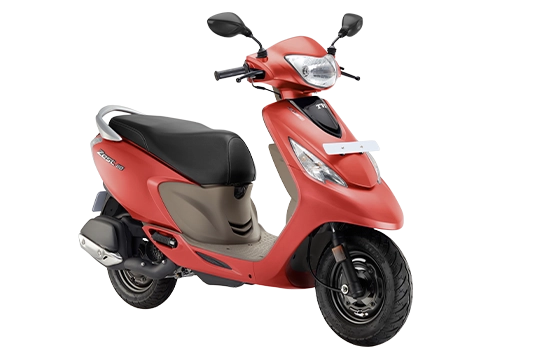 Buy TVS Scooty Zest Standard Matte Red Bike from Aapli